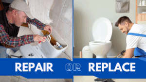 repair or replace toilet comparison 